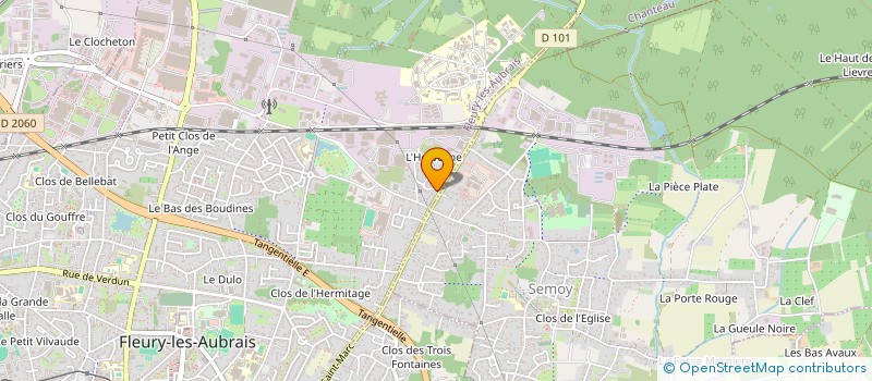 localisation de l'entreprise AKRIO à FLEURY-LES-AUBRAIS