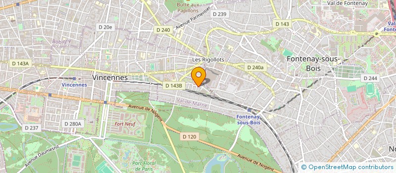 localisation de l'entreprise AKRIVEA à VINCENNES