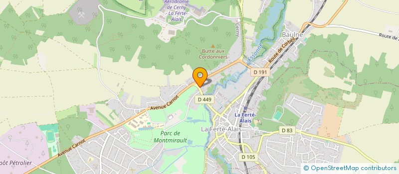 localisation de l'entreprise AKRO  CERNY