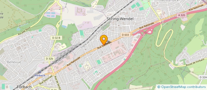 localisation de l'entreprise AKROPOLIS  STIRING-WENDEL