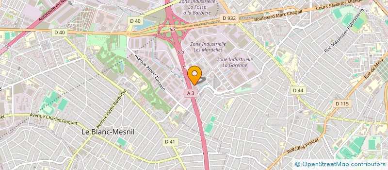 localisation de l'entreprise AKROS à LE BLANC-MESNIL