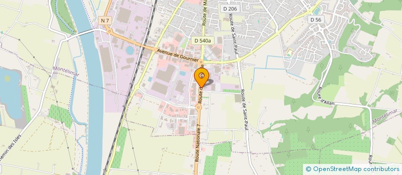 localisation de l'entreprise AKROSCAN à MONTELIMAR