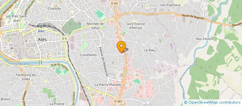 localisation de l'entreprise AKROUN NASSER ET CHALA ABES à ALES