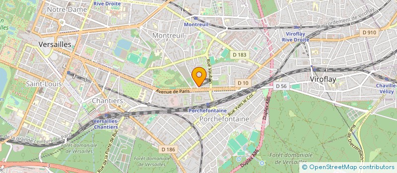 localisation de l'entreprise AKRYLION à VERSAILLES