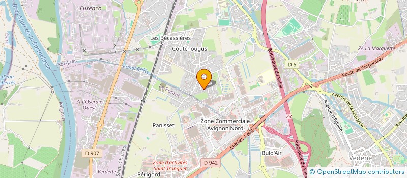 localisation de l'entreprise AKS  SORGUES