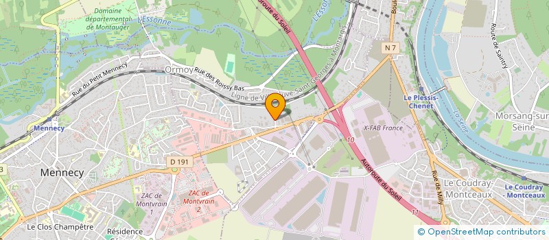 localisation de l'entreprise AKS DRIVE à ORMOY