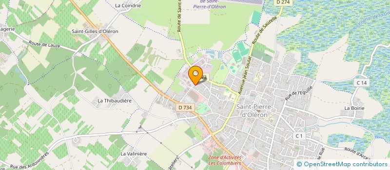 localisation de l'entreprise AKS EVENEMENTS à SAINT-PIERRE-D'OLERON