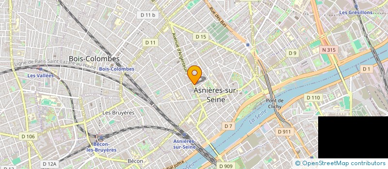 localisation de l'entreprise AKS SUPERETTE à ASNIERES-SUR-SEINE