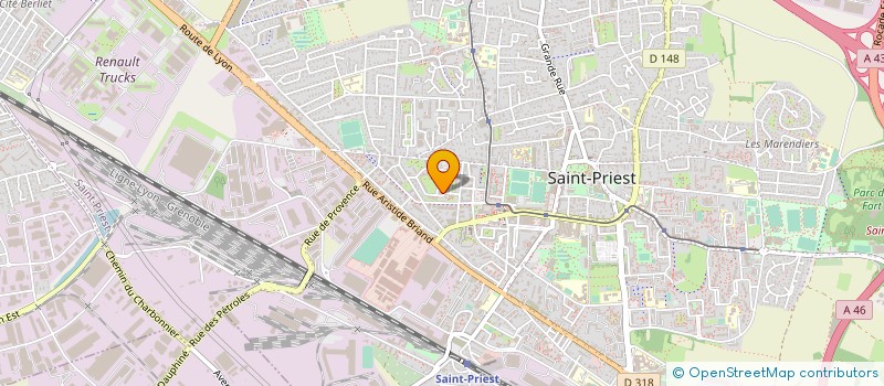 localisation de l'entreprise AKSA SOLS  SAINT-PRIEST