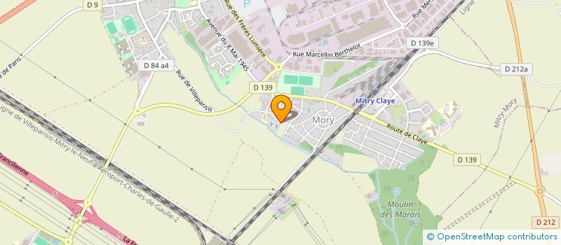 localisation de l'entreprise AKSARA à MITRY-MORY