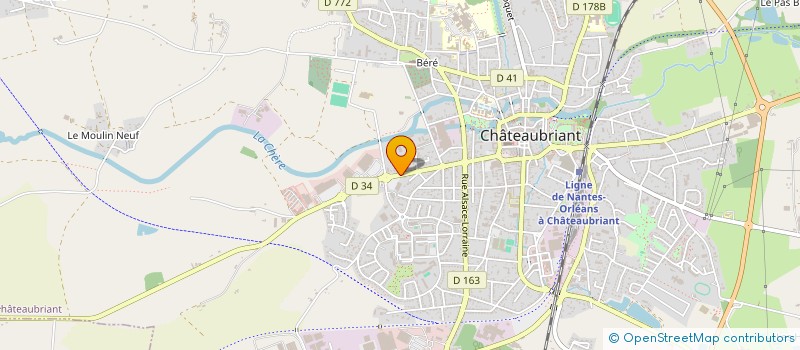 localisation de l'entreprise AKSEL  CHATEAUBRIANT