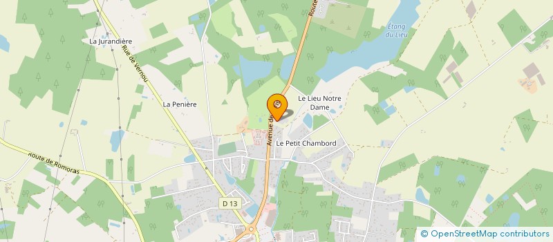 localisation de l'entreprise AKSEL FORESTIERS à ROMORANTIN-LANTHENAY