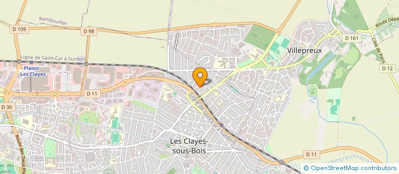 localisation de l'entreprise AKSELEC  LES CLAYES-SOUS-BOIS