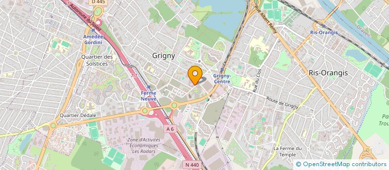 localisation de l'entreprise AKSHAYA SUPERMARCHE  GRIGNY