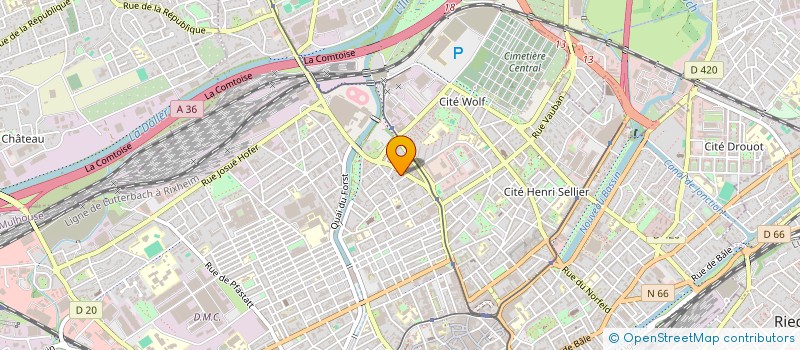localisation de l'entreprise AKSIBAT SARL à MULHOUSE