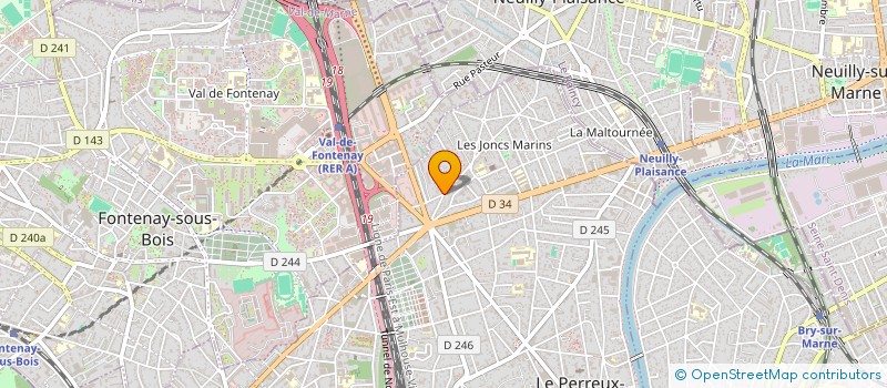 localisation de l'entreprise AKSIMMO à LE PERREUX-SUR-MARNE