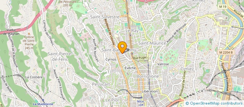 localisation de l'entreprise AKSINESS VTC à NICE