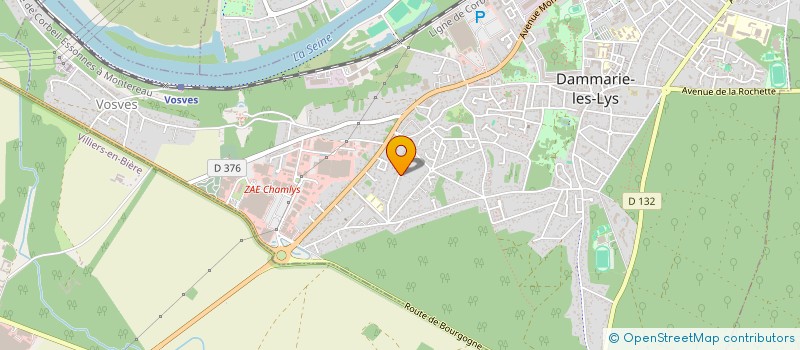 localisation de l'entreprise AKSOFT SERVICES à DAMMARIE-LES-LYS