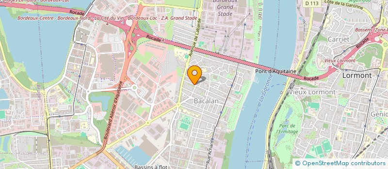 localisation de l'entreprise AKSR à BORDEAUX