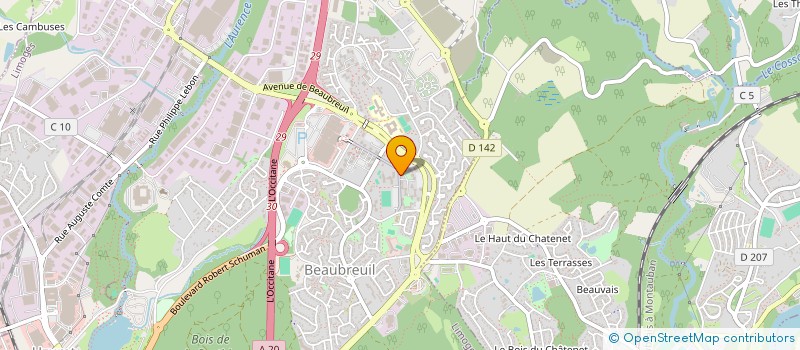 localisation de l'entreprise AKSU 32 à LIMOGES