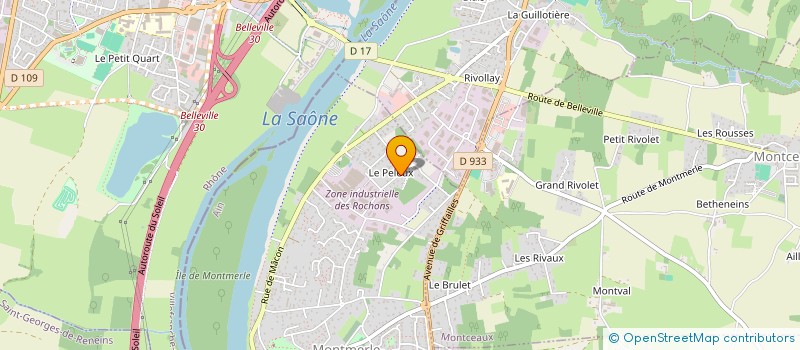localisation de l'entreprise AKT COMMUNICATION à MONTMERLE-SUR-SAONE
