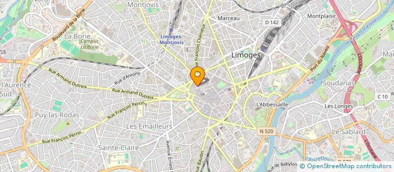 localisation de l'entreprise AKT LTD à LIMOGES