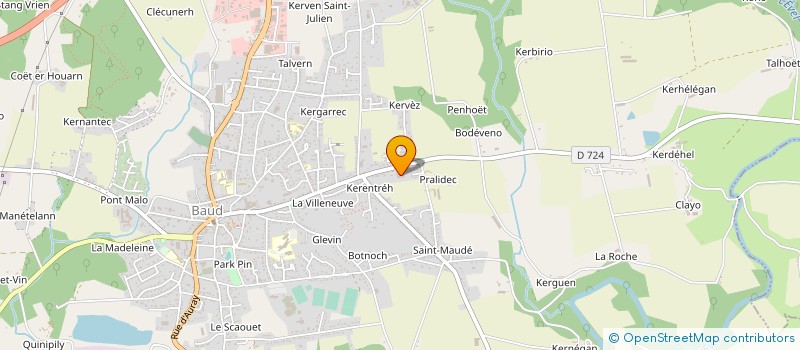 localisation de l'entreprise AKTA SAS à BAUD
