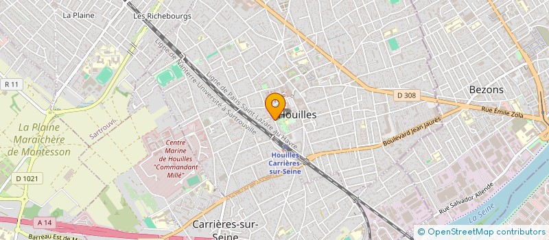 localisation de l'entreprise AKTAREL  HOUILLES