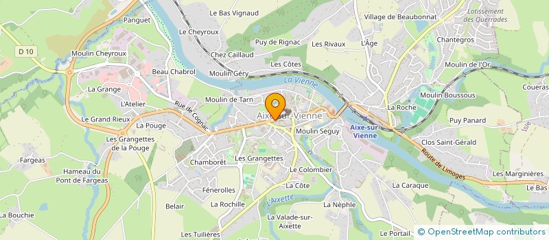 localisation de l'entreprise AKTER à AIXE-SUR-VIENNE