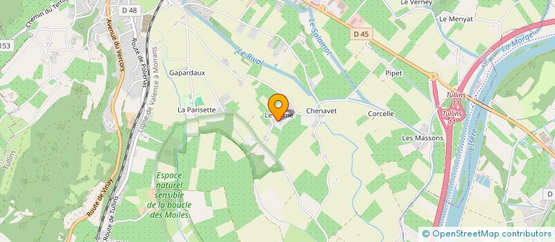 localisation de l'entreprise AKTERRE à SAINT-QUENTIN-SUR-ISERE