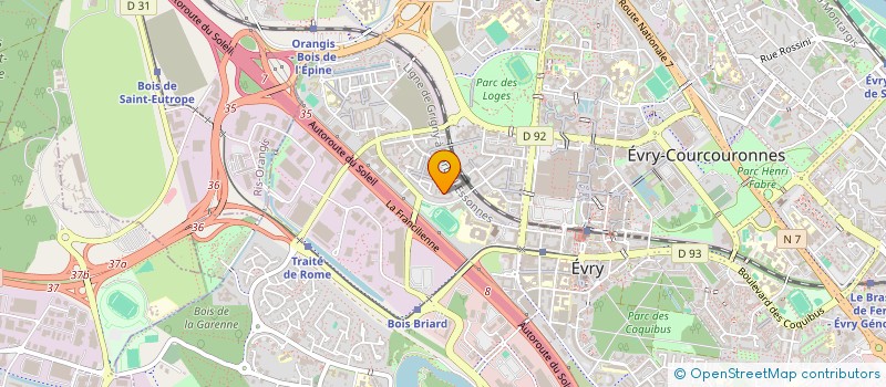 localisation de l'entreprise AKTI  EVRY-COURCOURONNES