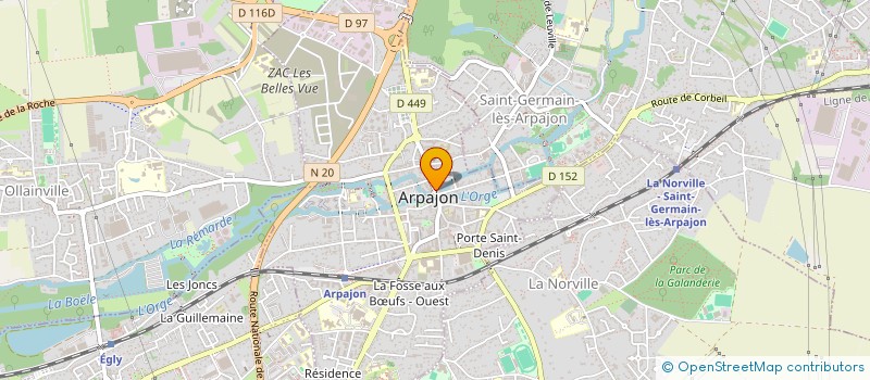 localisation de l'entreprise AKTINA 2  ARPAJON