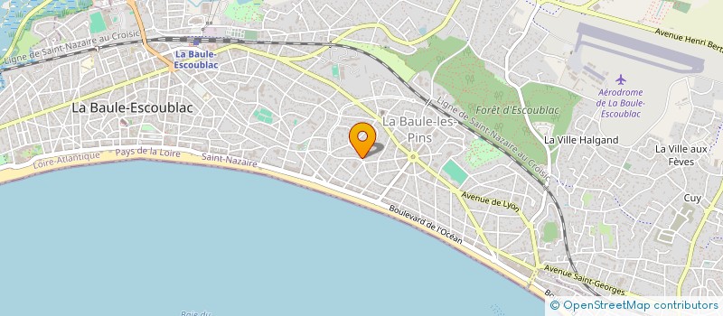 localisation de l'entreprise AKTINA 21 à LA BAULE-ESCOUBLAC