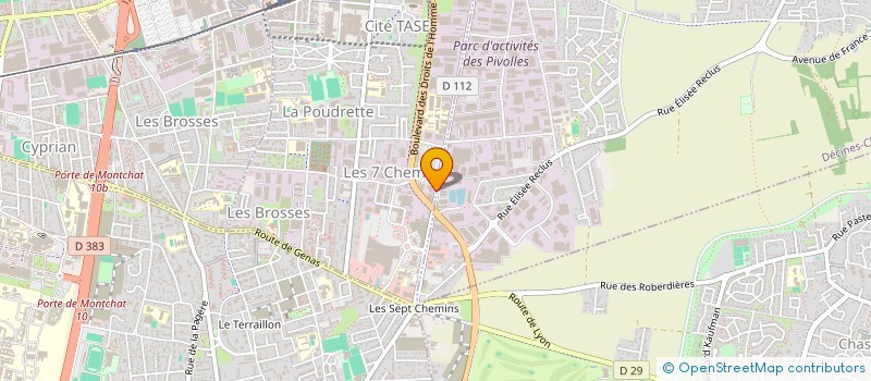 localisation de l'entreprise AKTIS à VAULX-EN-VELIN