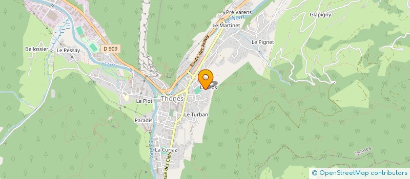 localisation de l'entreprise AKTIVA RUGBY  THONES