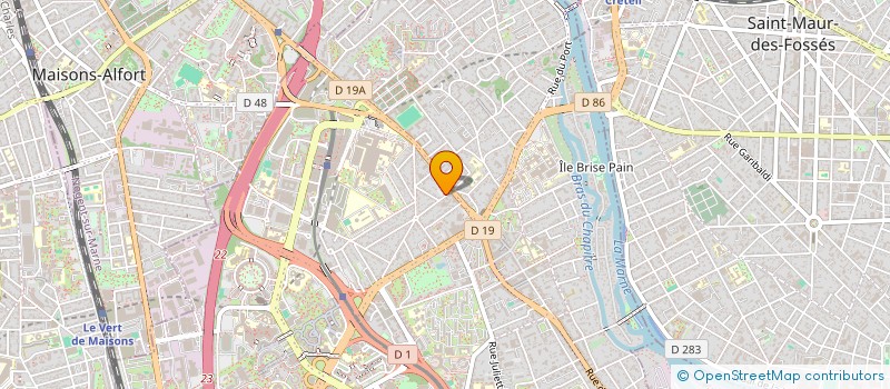 localisation de l'entreprise AKTYRAD CONSEIL à CRETEIL