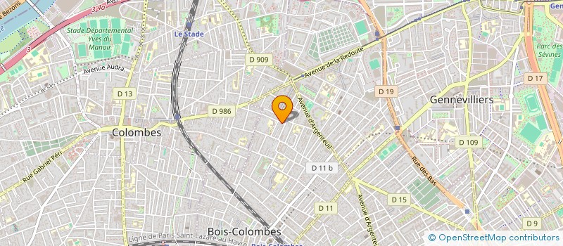 localisation de l'entreprise AKUBE à COLOMBES