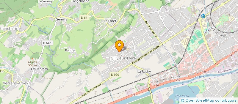 localisation de l'entreprise AKUBRA  GILLY-SUR-ISERE