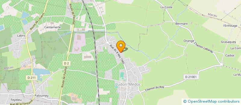 localisation de l'entreprise AKUBRA  LUDON-MEDOC