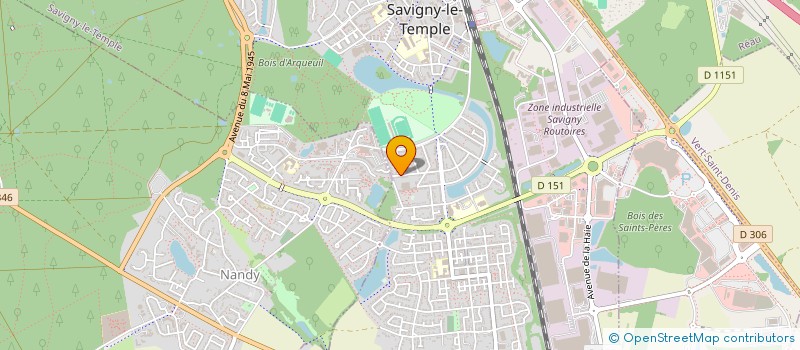 localisation de l'entreprise AKUNAMATATA  SAVIGNY-LE-TEMPLE