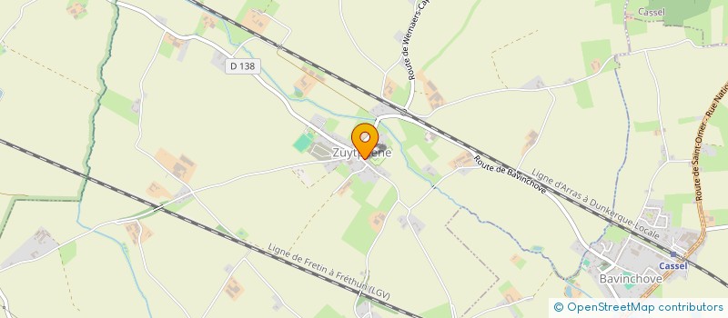 localisation de l'entreprise AKVP  ZUYTPEENE