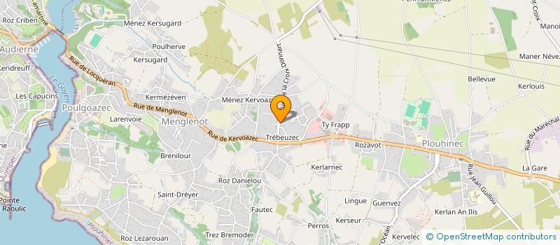 localisation de l'entreprise AKWABA  PLOUHINEC