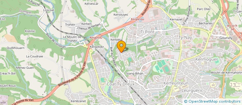 localisation de l'entreprise AKX GROUP  QUIMPER