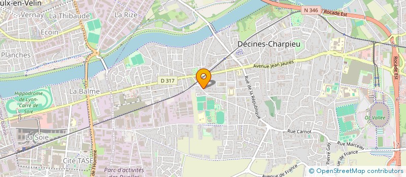 localisation de l'entreprise AKYA  DECINES-CHARPIEU