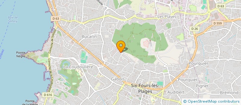 localisation de l'entreprise AKYN à SIX-FOURS-LES-PLAGES