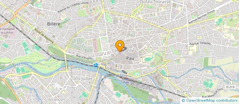 localisation de l'entreprise AKZ AVOCAT à PAU