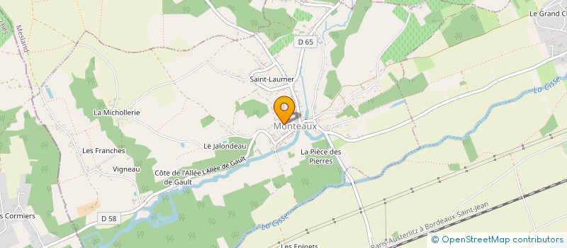 localisation de l'entreprise AL 41  MONTEAUX