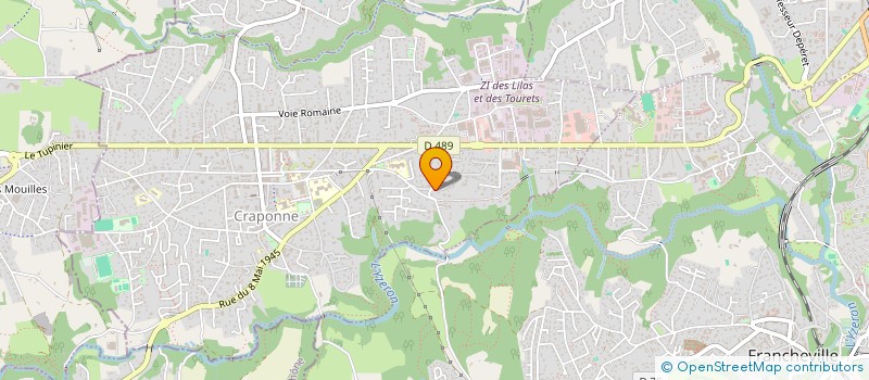 localisation de l'entreprise AL  CRAPONNE