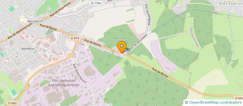 localisation de l'entreprise AL  SARREGUEMINES