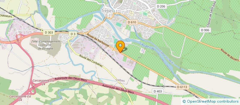 localisation de l'entreprise AL à TREBES